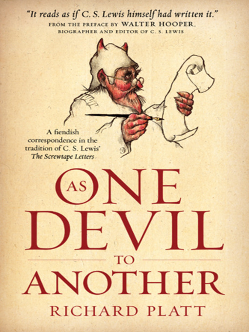 Title details for As One Devil to Another by Richard Platt - Available